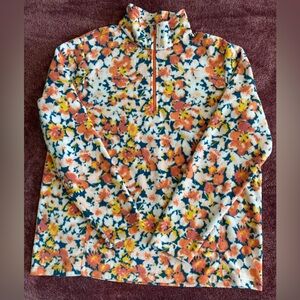 Lands' End Fleece Quarter Zip Pullover